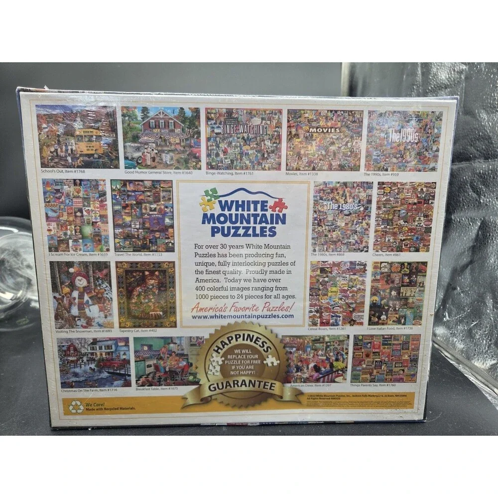 White Mountain 1000 Piece Puzzle I Love Chicago Collage